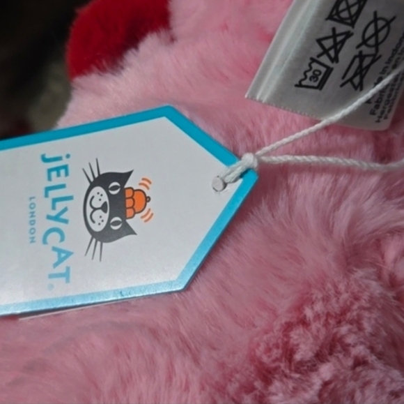 Jellycat Heart Dragon 4.7x5.5x19.7" Soft & Plush BNWT Authentic - Picture 6 of 6